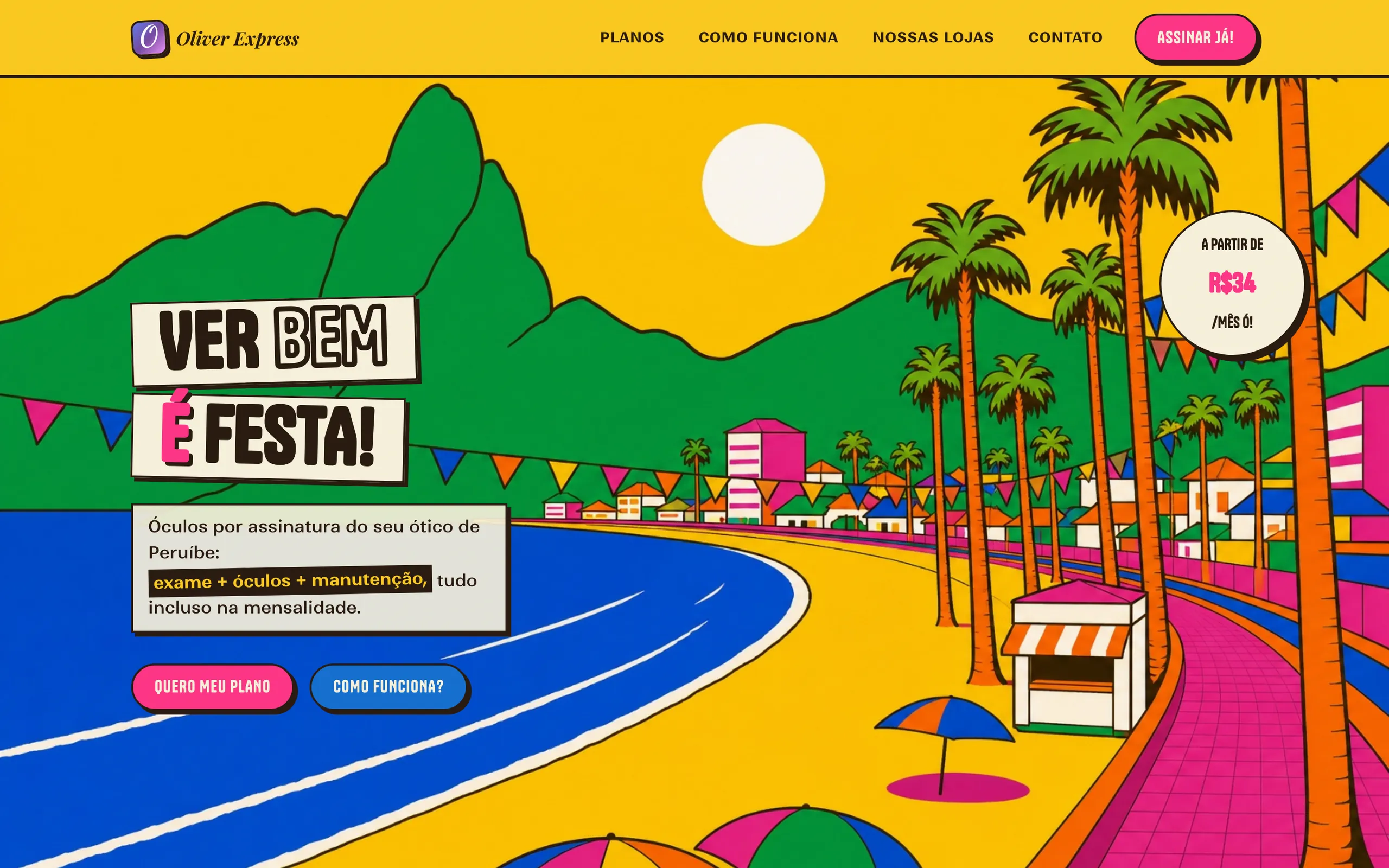 Portugiesische Startseite von Feira: Ver bem é festa